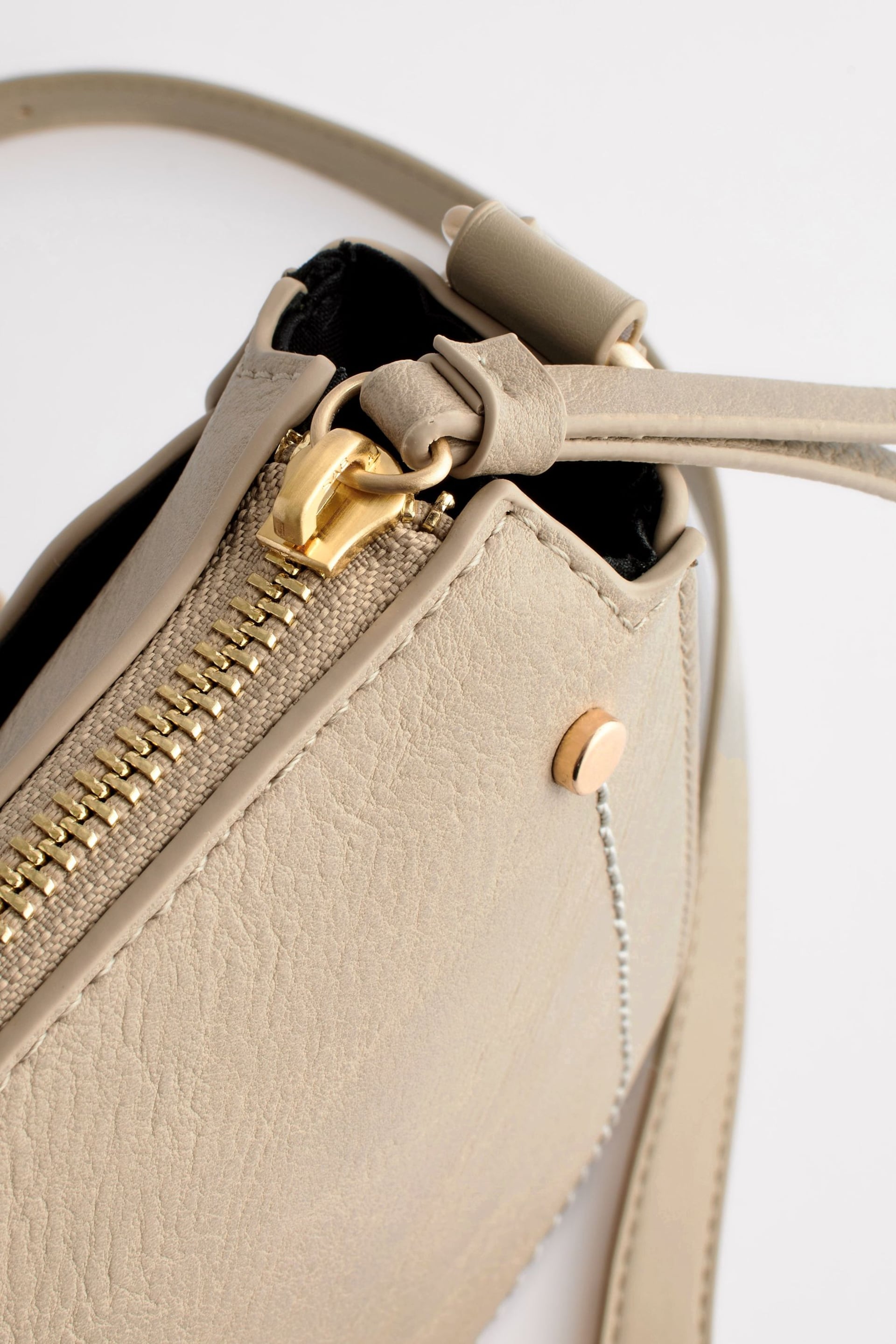 Bone Cream Saddle Cross-Body Bag - Image 7 of 12