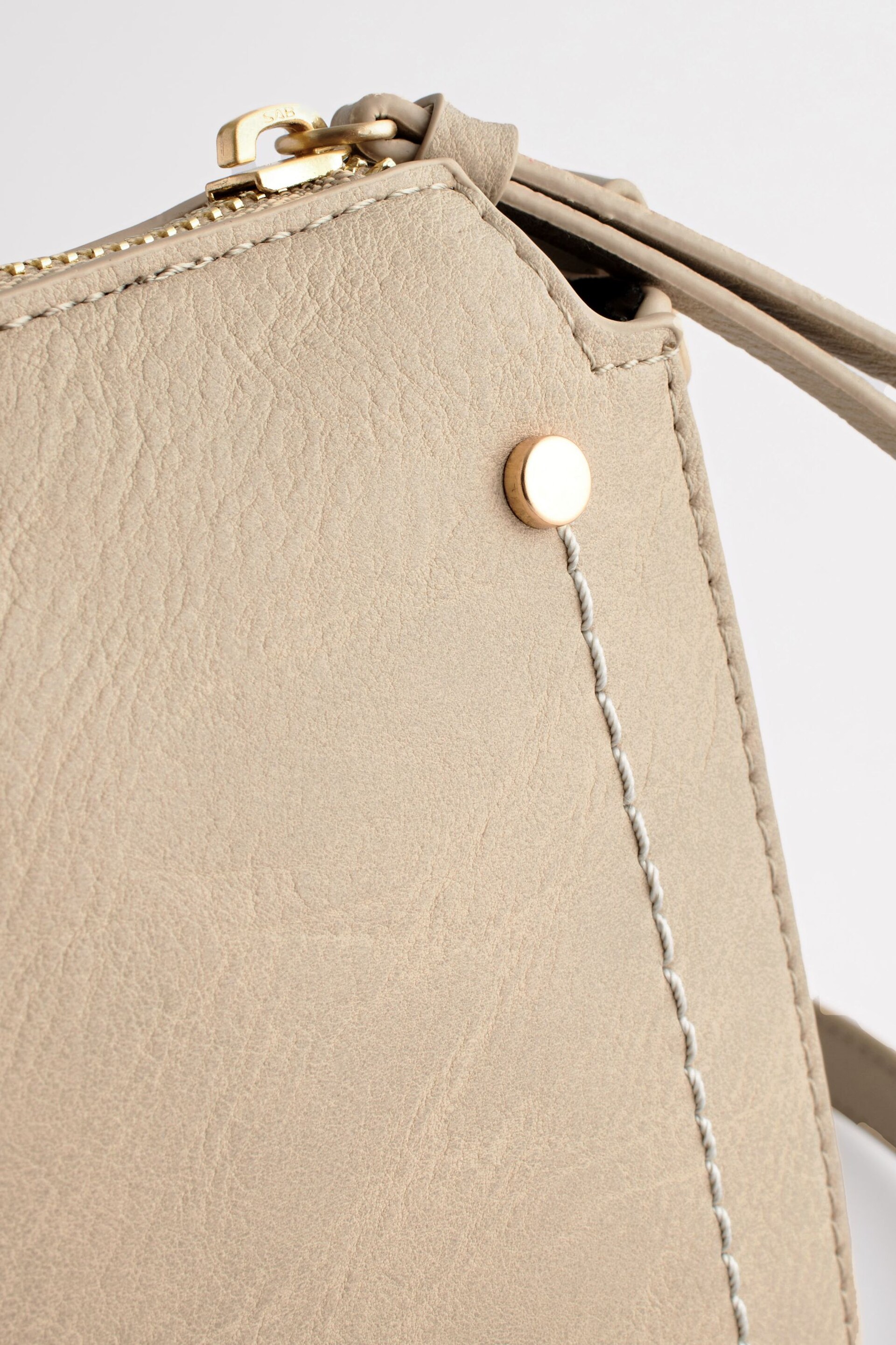 Bone Cream Saddle Cross-Body Bag - Image 8 of 12