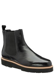 Ravel Black Leather Ankle Boots - Image 1 of 4