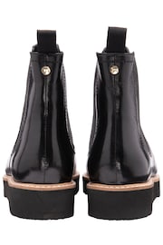 Ravel Black Leather Ankle Boots - Image 3 of 4