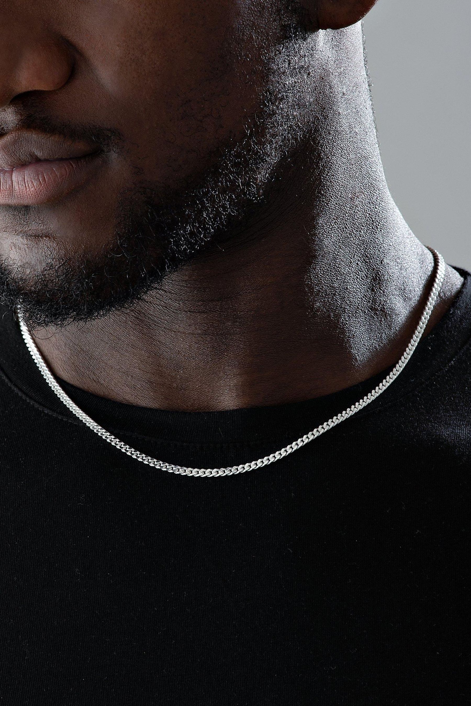 Beaverbrooks mens store silver chains