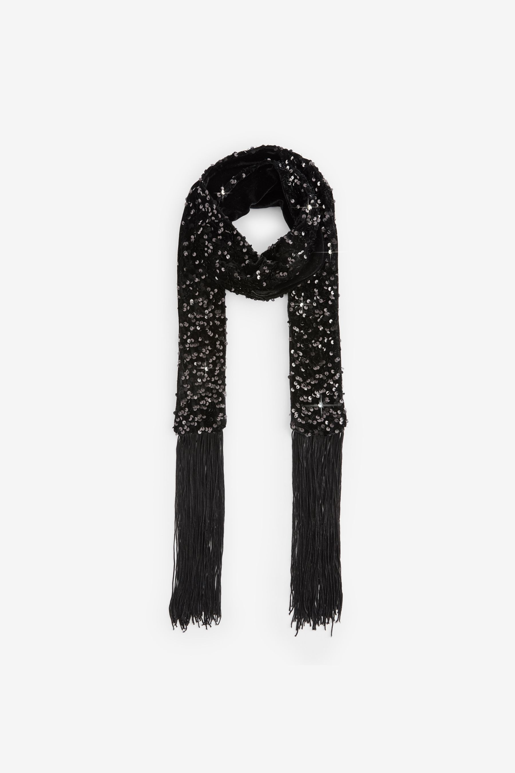 Skinny sequin discount scarf uk