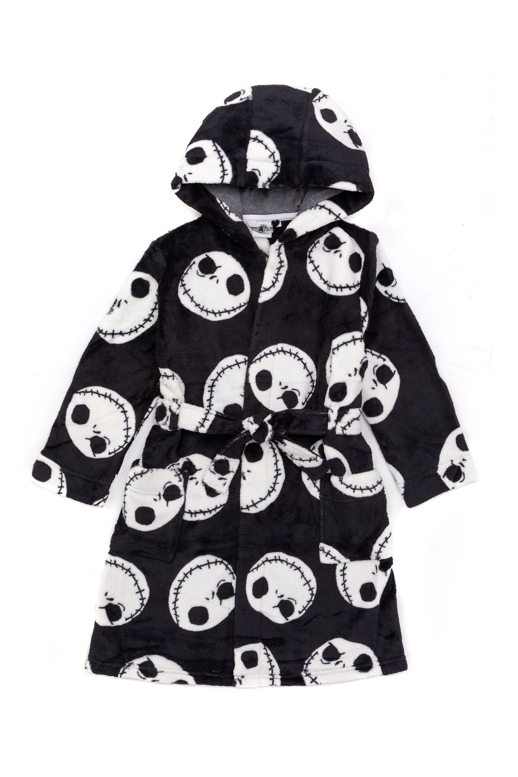 Buy Vanilla Underground Black Nightmare Before Christmas Unisex Kids Fleece Dressing Gown Robe from Next Luxembourg