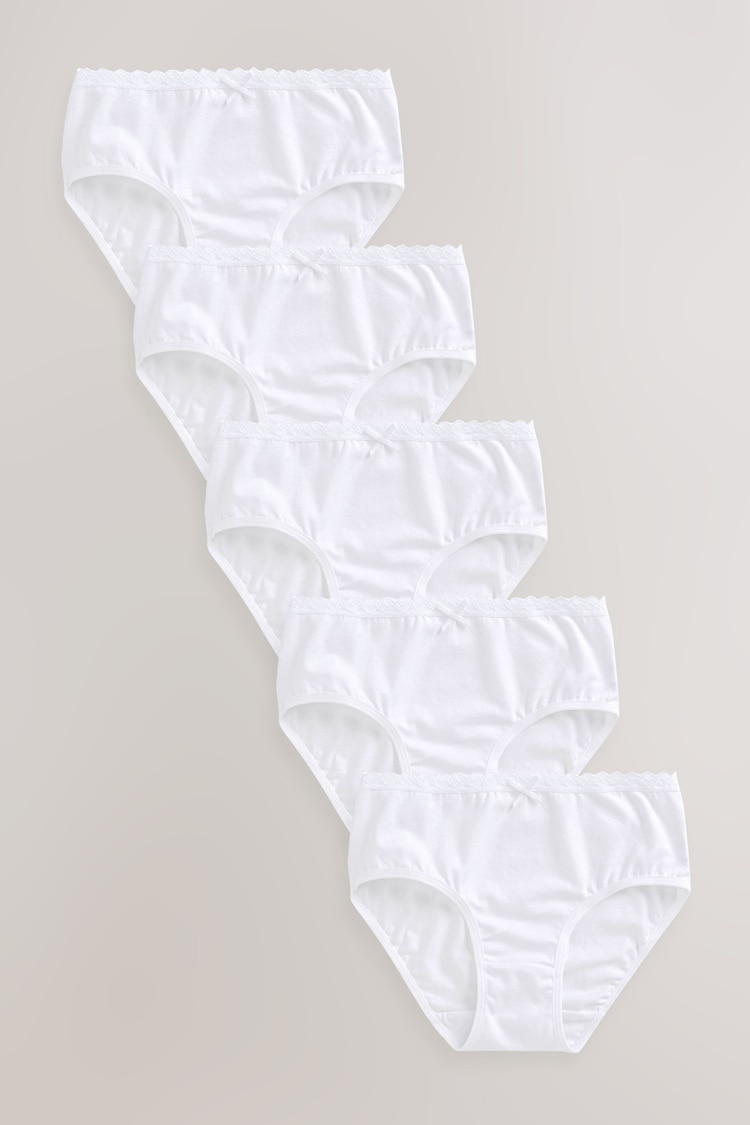 White Briefs 5 Pack (1.5-16yrs) - Image 1 of 4