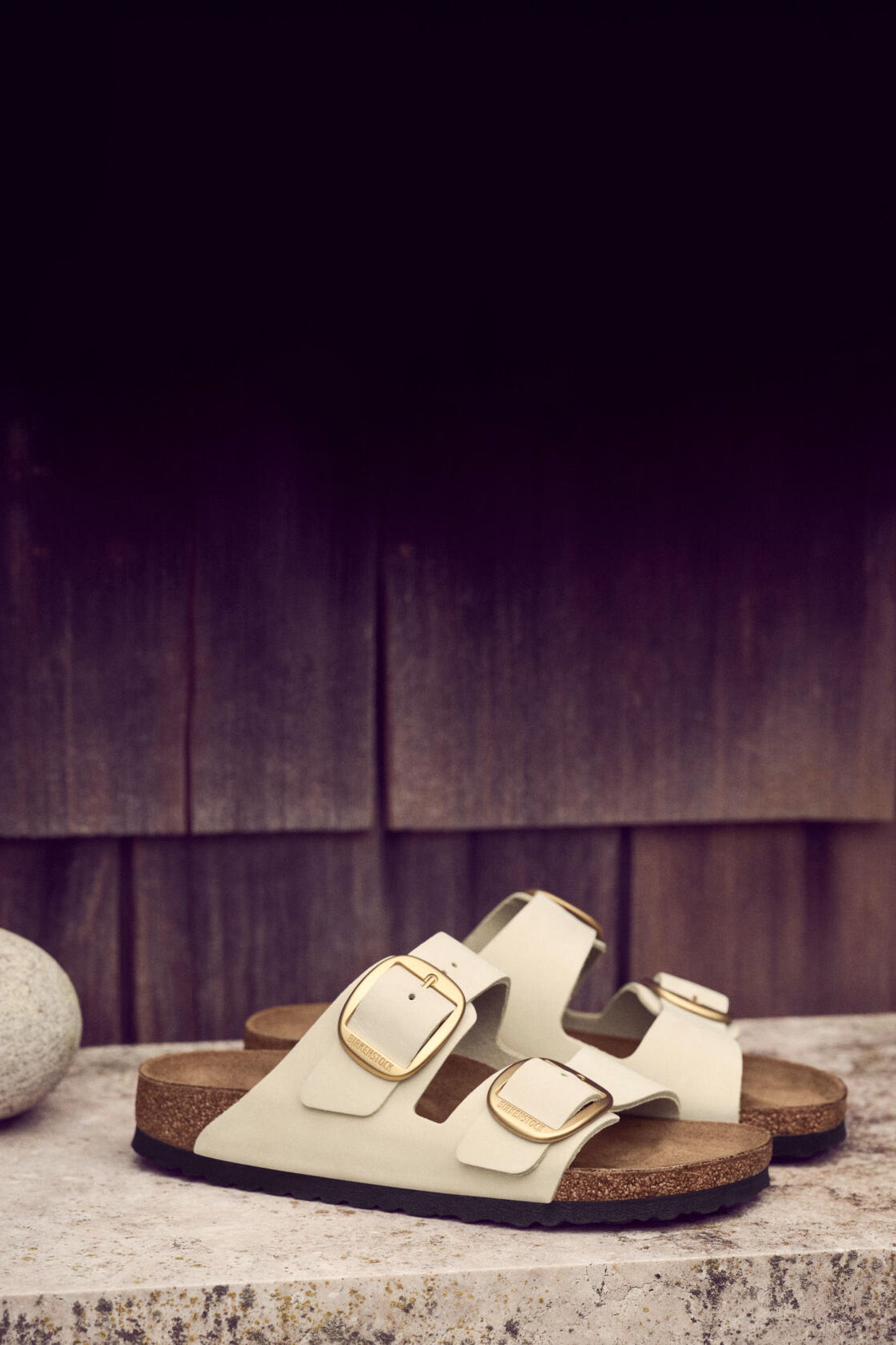 Buy Birkenstock Cream Arizona Big Buckle Nubuck Sandals from Next Lithuania