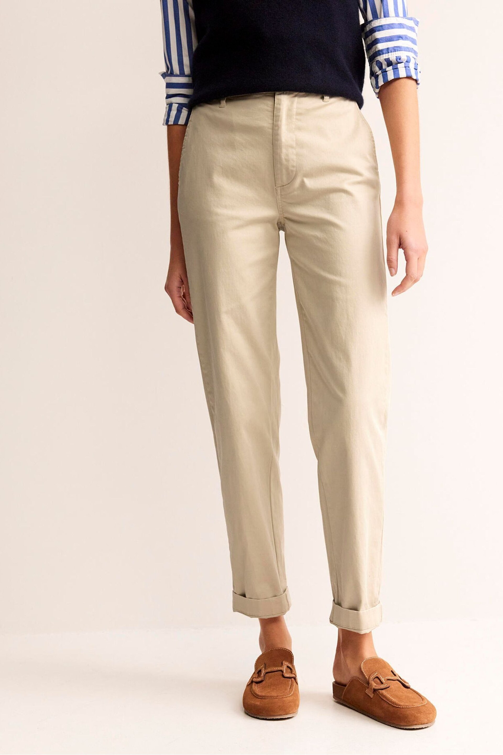 Boden Natural Barnsbury Chino Trousers - Image 1 of 5