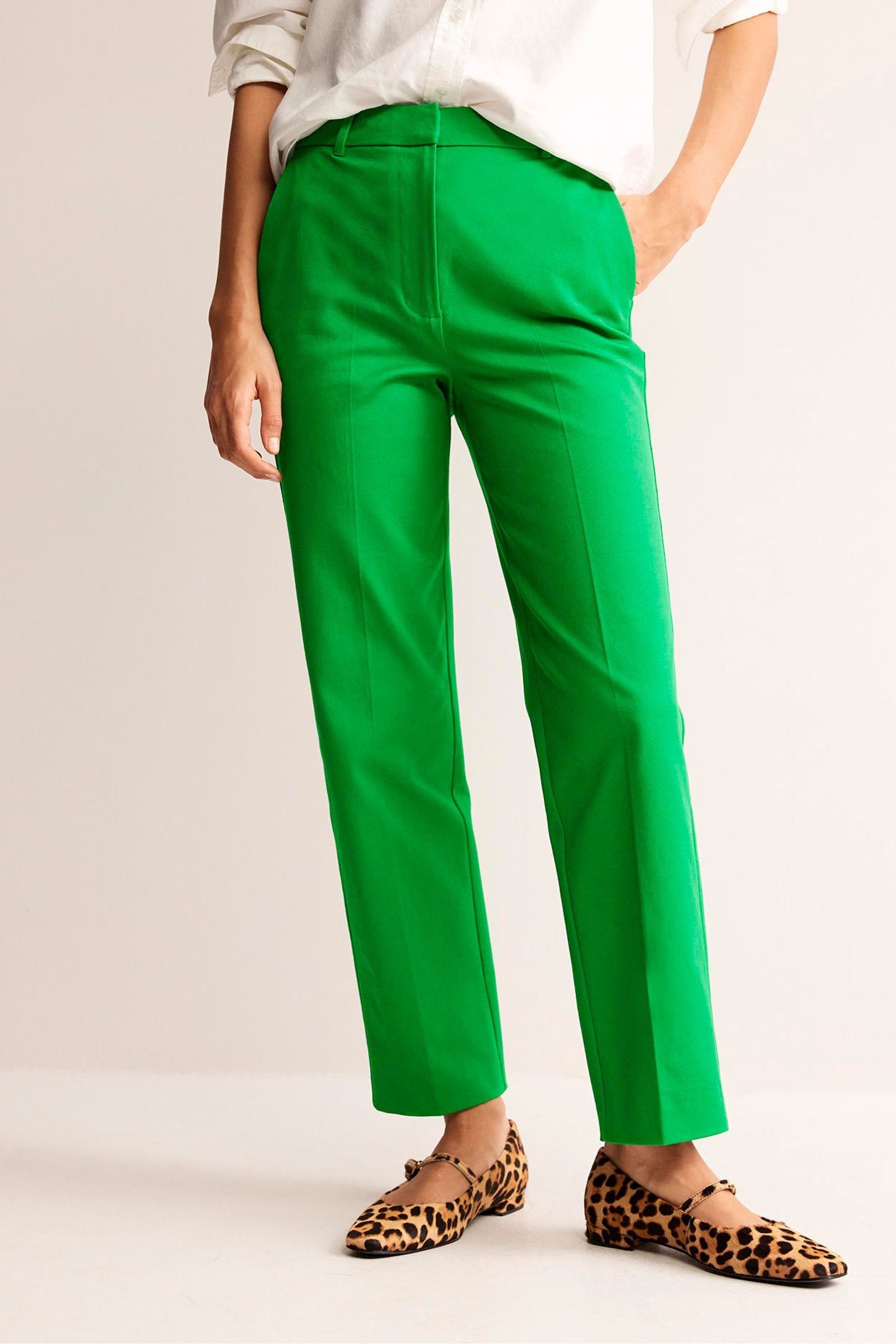 Buy Boden Green Kew Side Stripe Trousers from Next Luxembourg