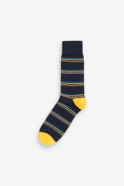 Blue Stripe Pattern Socks 5 Pack - Image 5 of 7