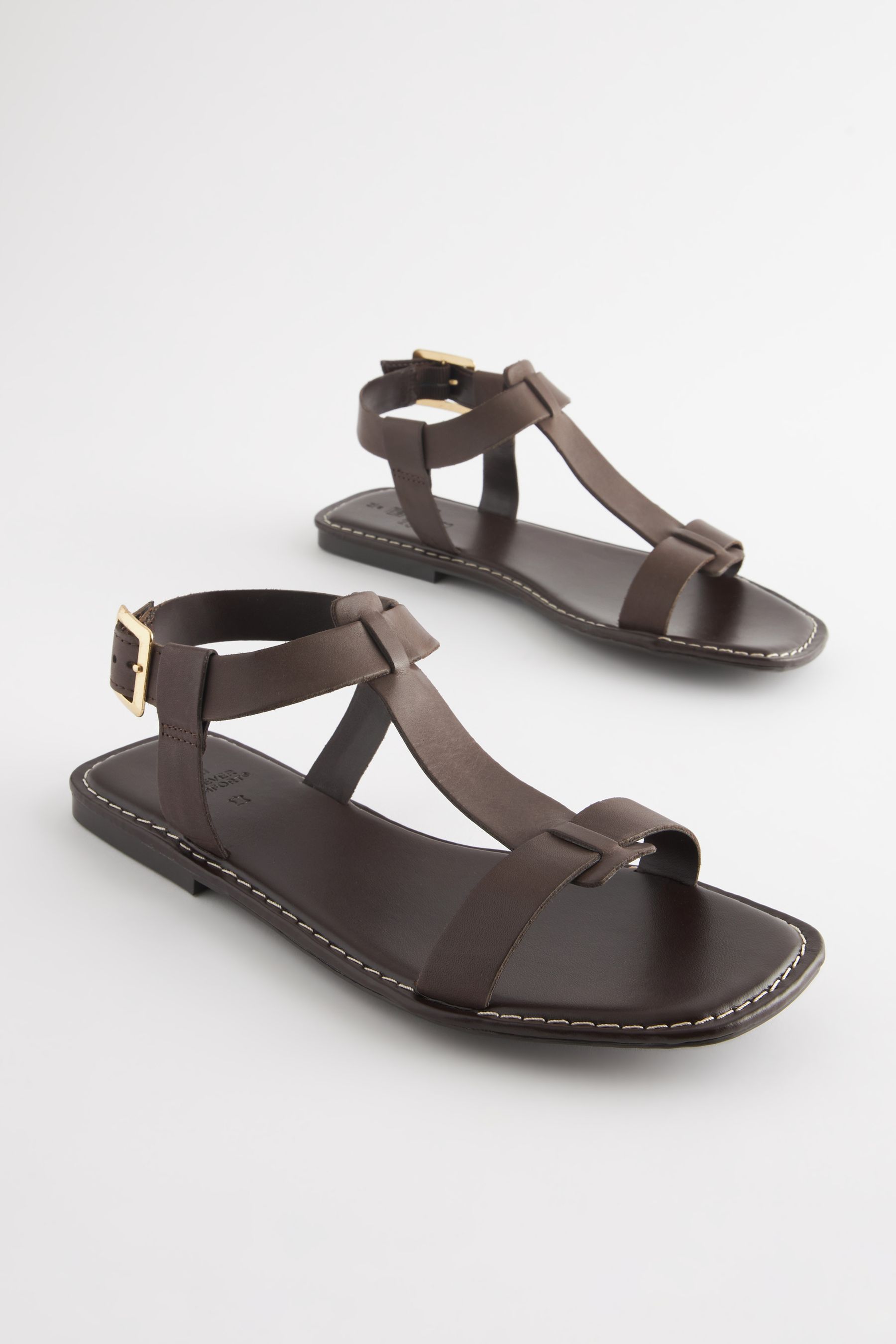 Buy Chocolate Brown Regular Wide Fit Forever Comfort Leather T