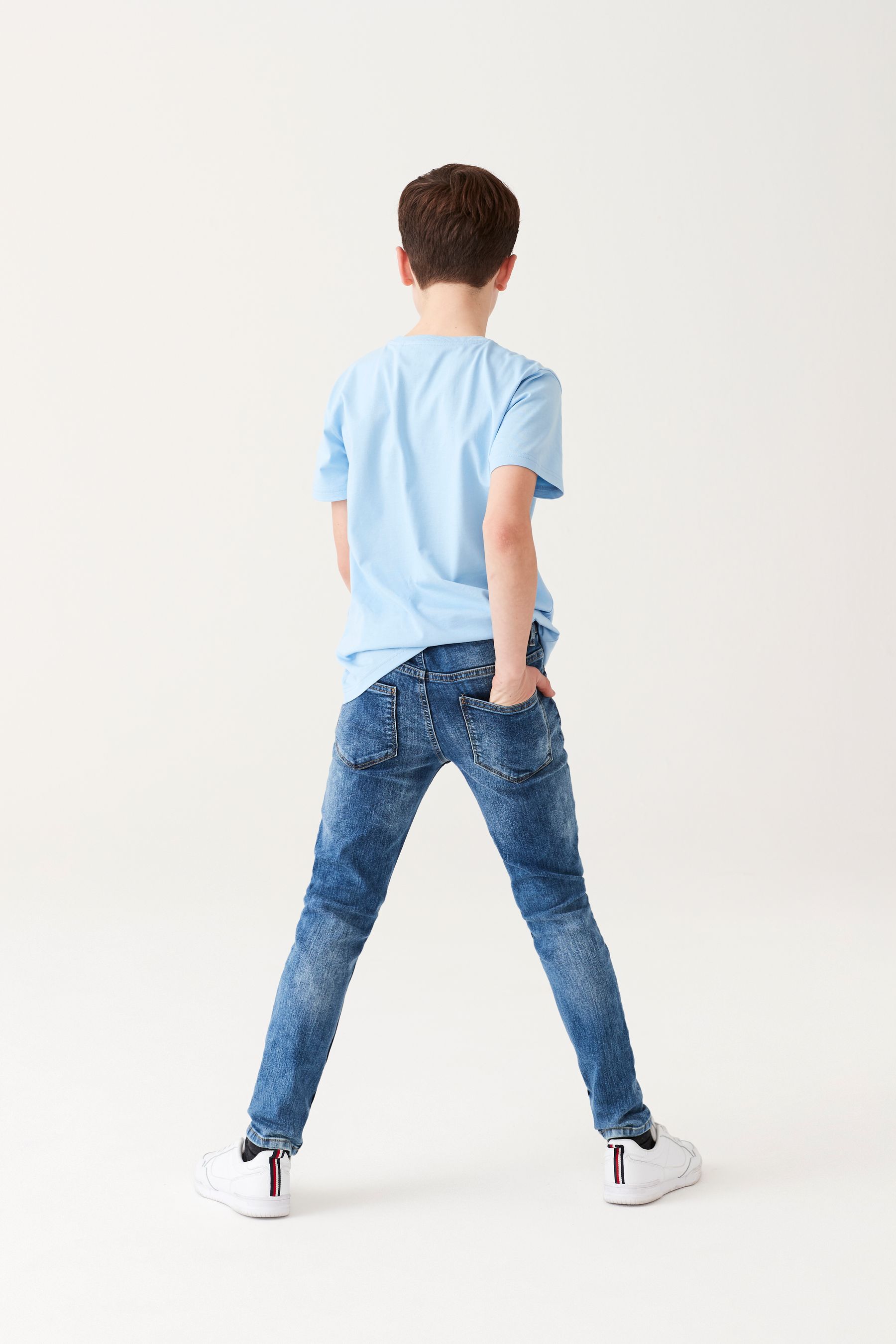 Buy Indigo Super Skinny Fit Mega Stretch Jeans 3 16yrs from Next Luxembourg