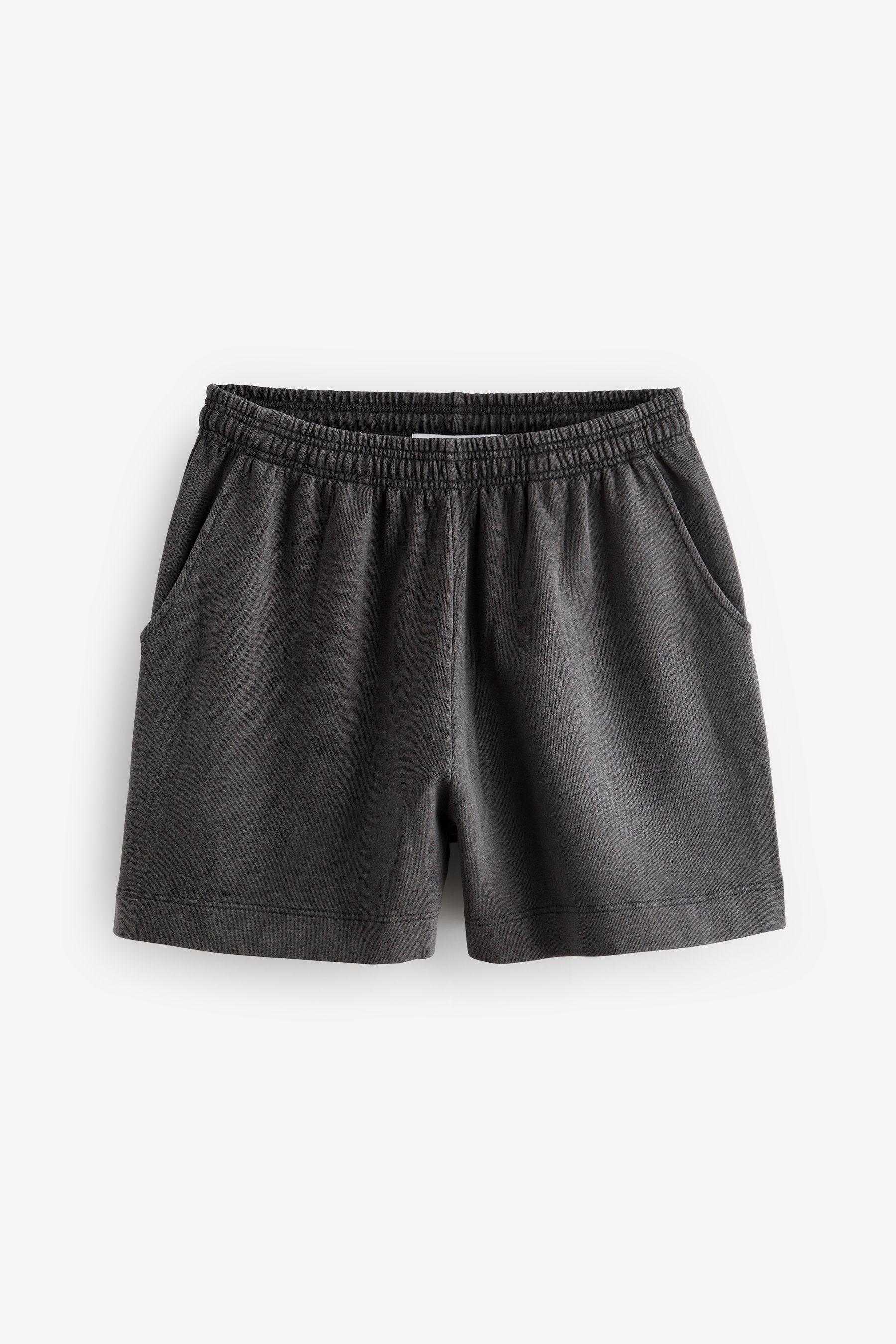 Buy Charcoal Grey Washed Bermuda Knee Jersey Shorts from Next Luxembourg
