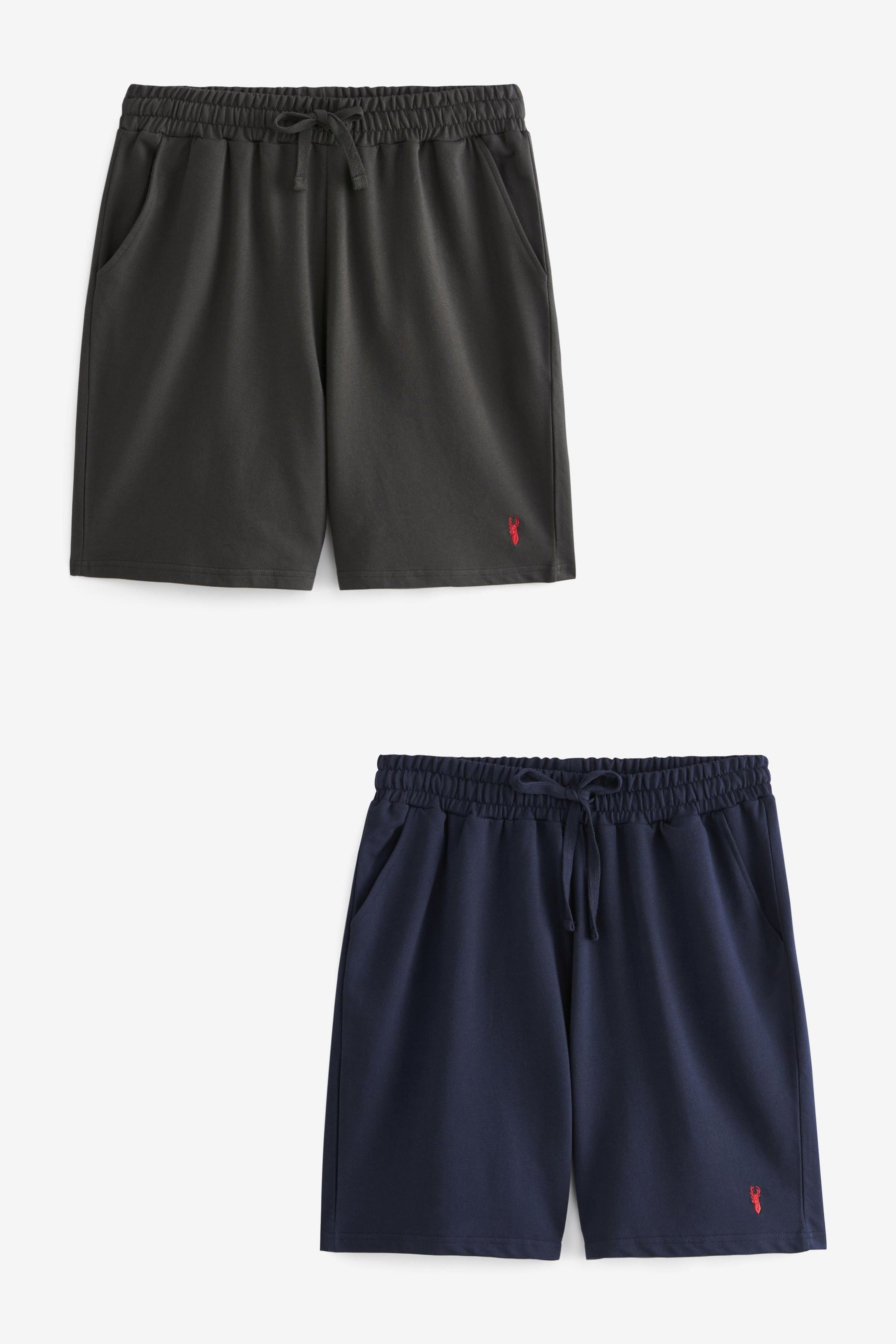 Buy Navy Blue Dark Grey Lightweight Joggers Shorts 2 Pack from Next United Arab Emirates