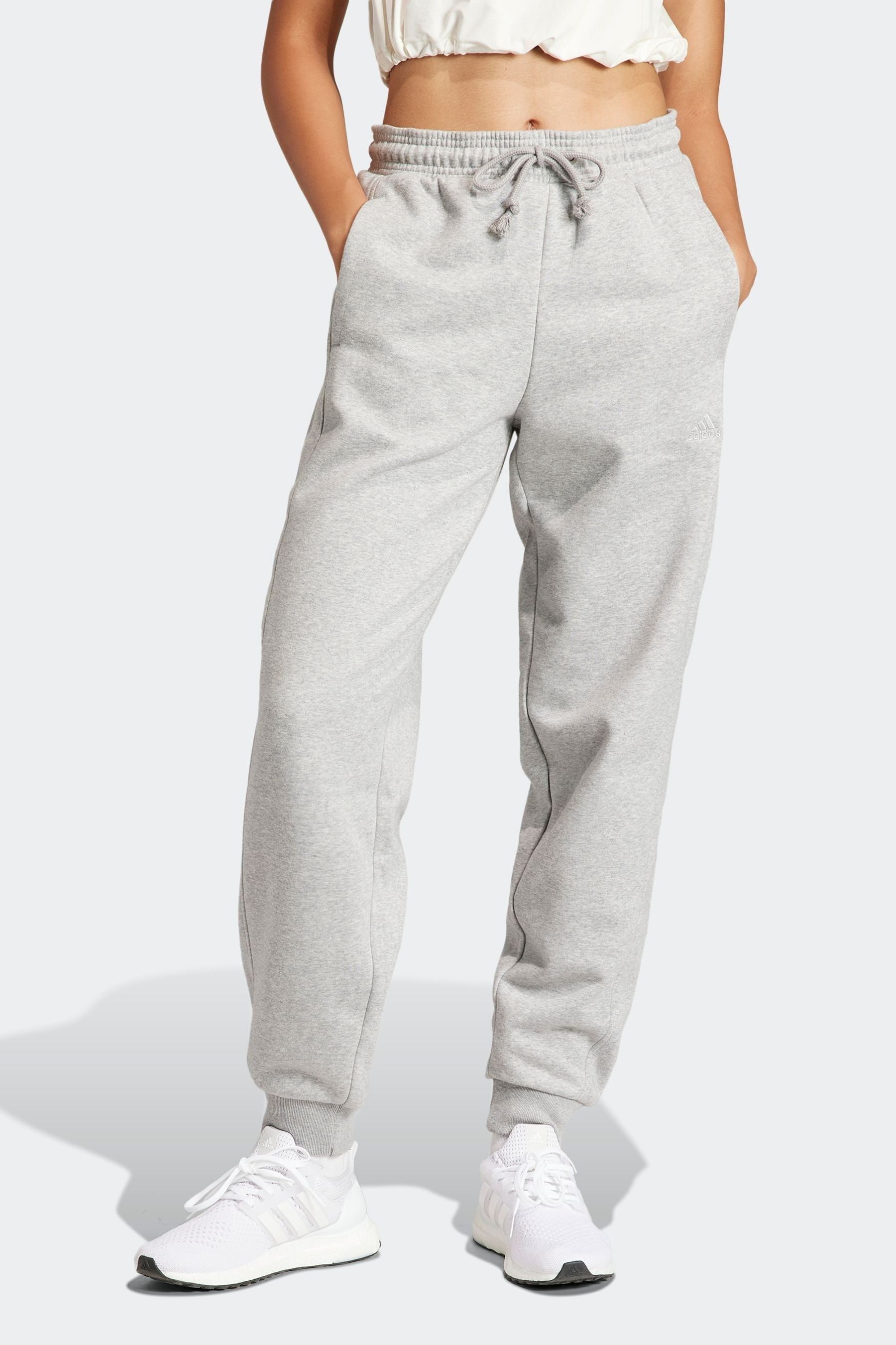 adidas Grey Sportswear All Szn Fleece Loose Joggers