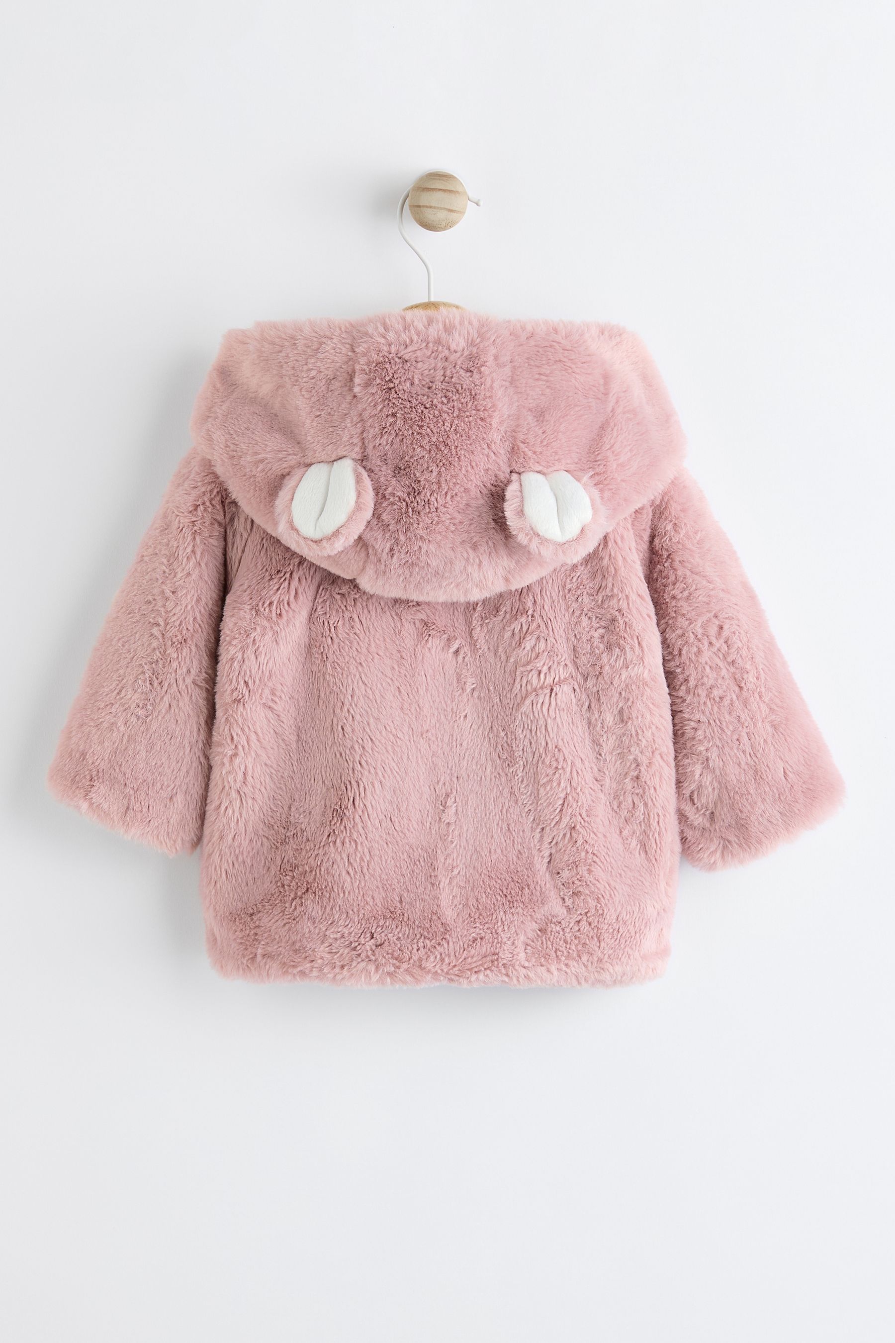 Soft pink fur jacket sale