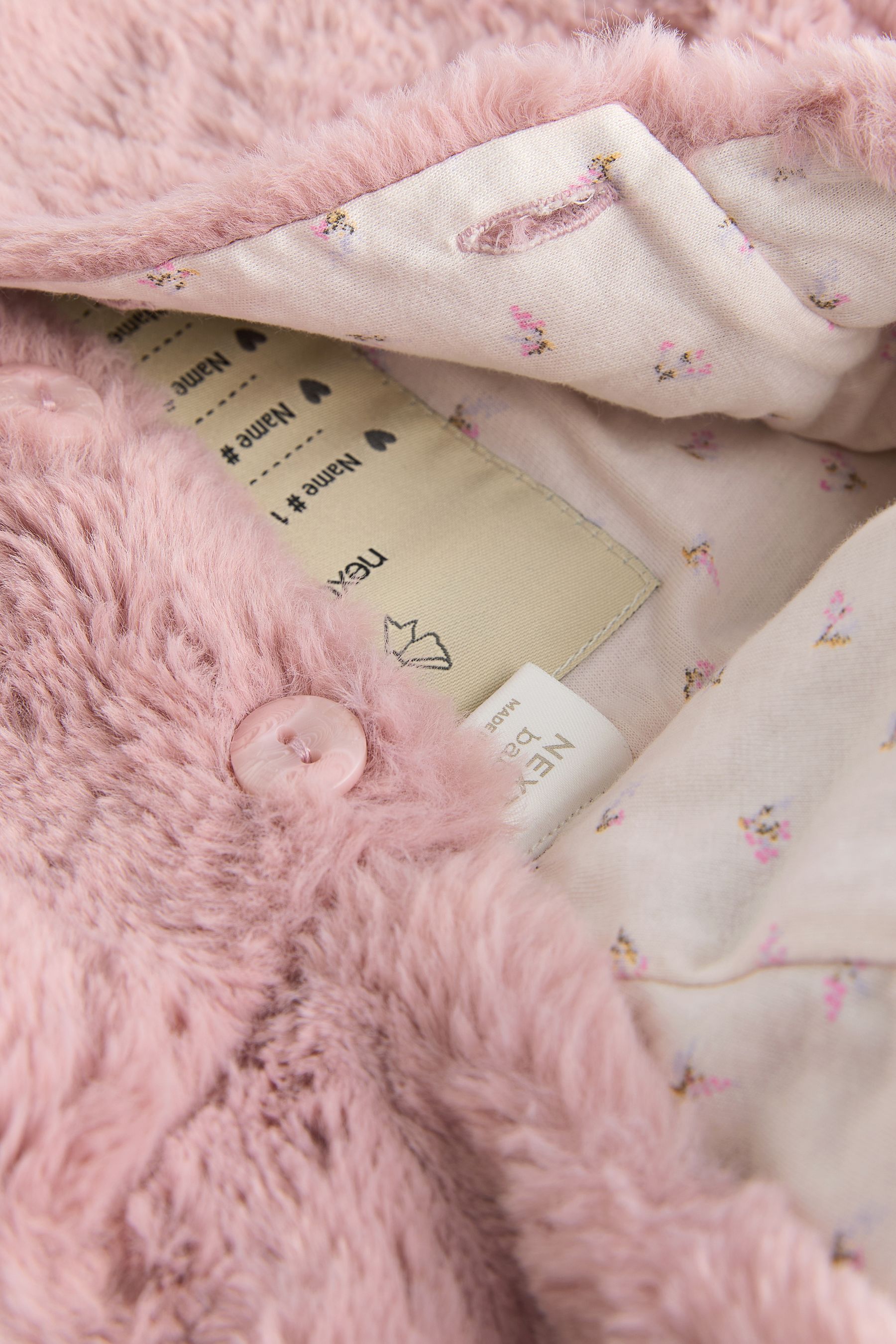 Baby pink fluffy jacket hotsell