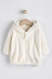 Ecru Baby Cosy Fleece Jacket (0mths-2yrs) - Image 4 of 7