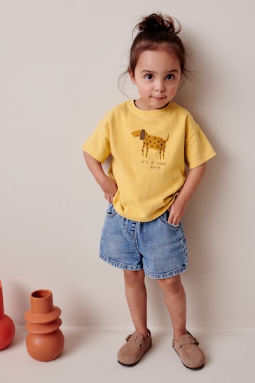 Yellow Dog Short Sleeve T-Shirt (3mths-7yrs)