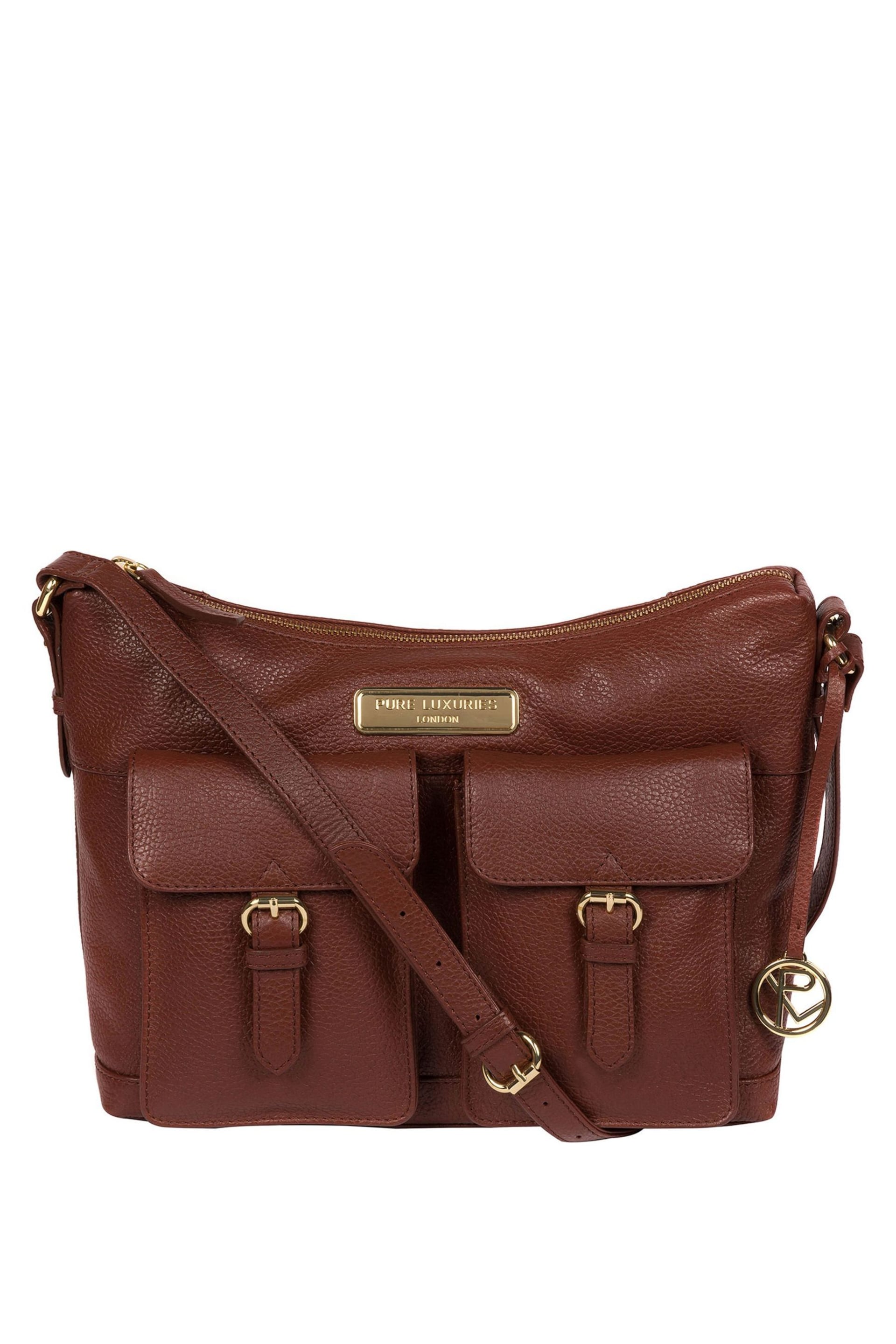 Pure Luxuries London Jenna Leather Shoulder Bag - Image 1 of 5