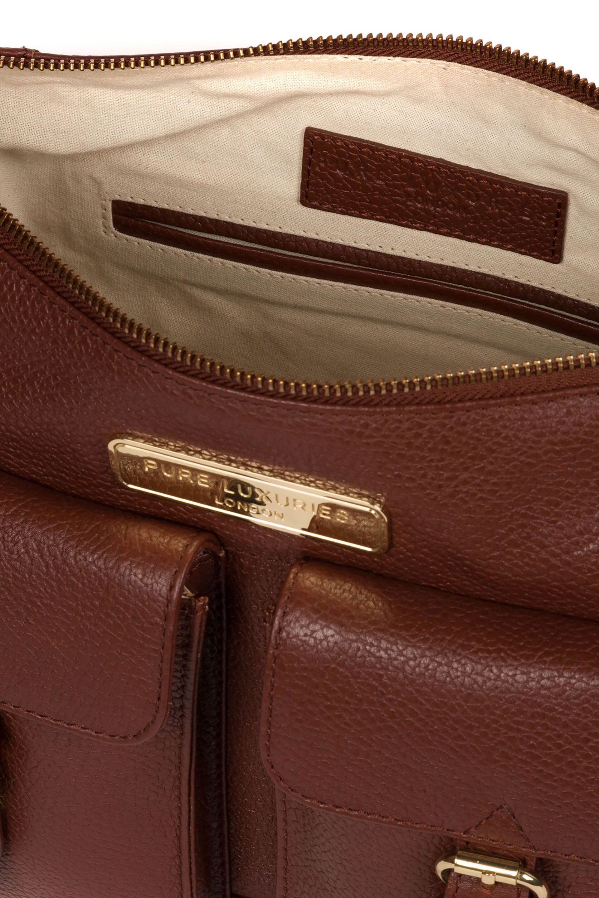 Pure Luxuries London Jenna Leather Shoulder Bag - Image 4 of 5