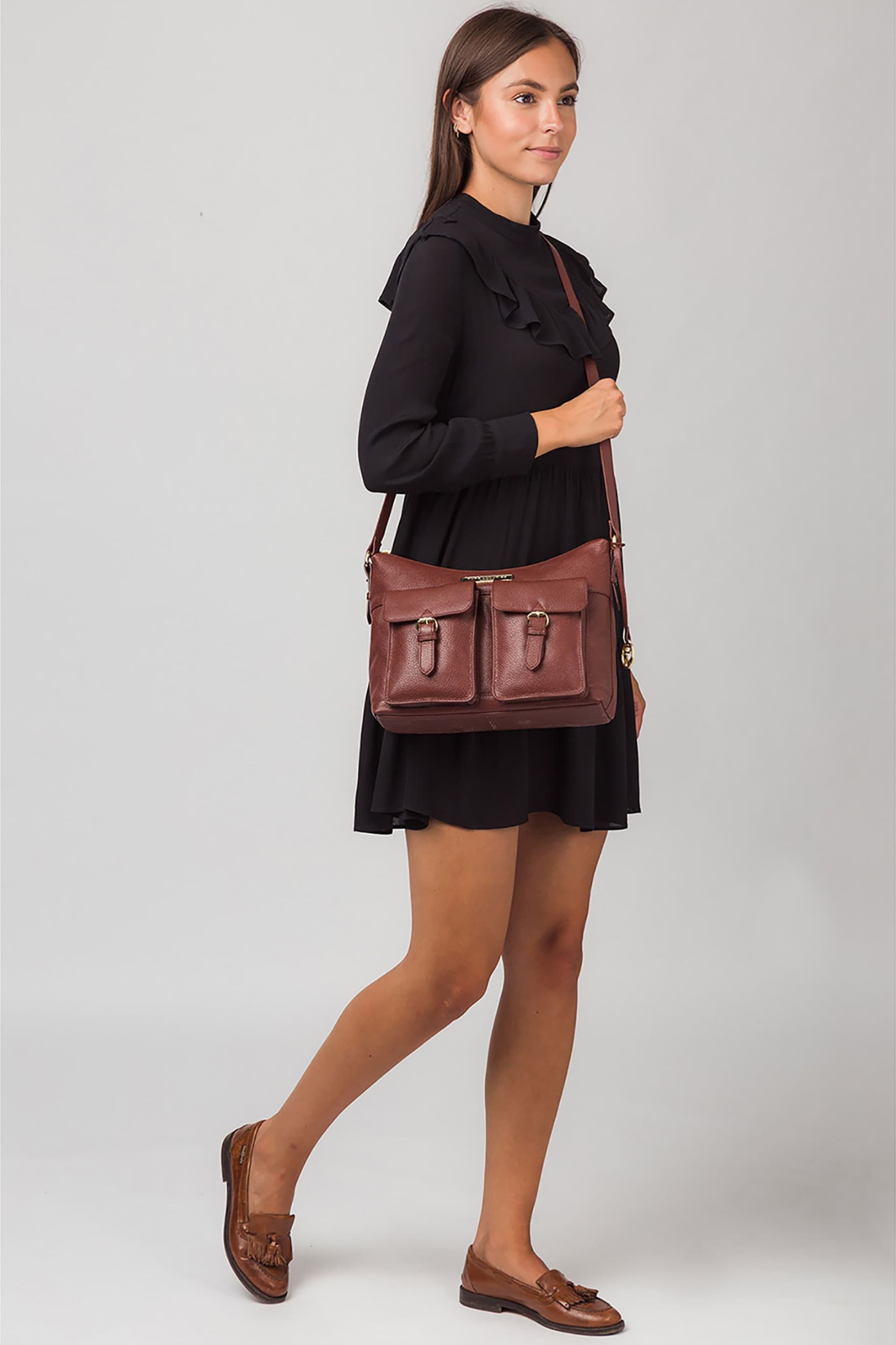 Pure Luxuries London Jenna Leather Shoulder Bag - Image 5 of 5