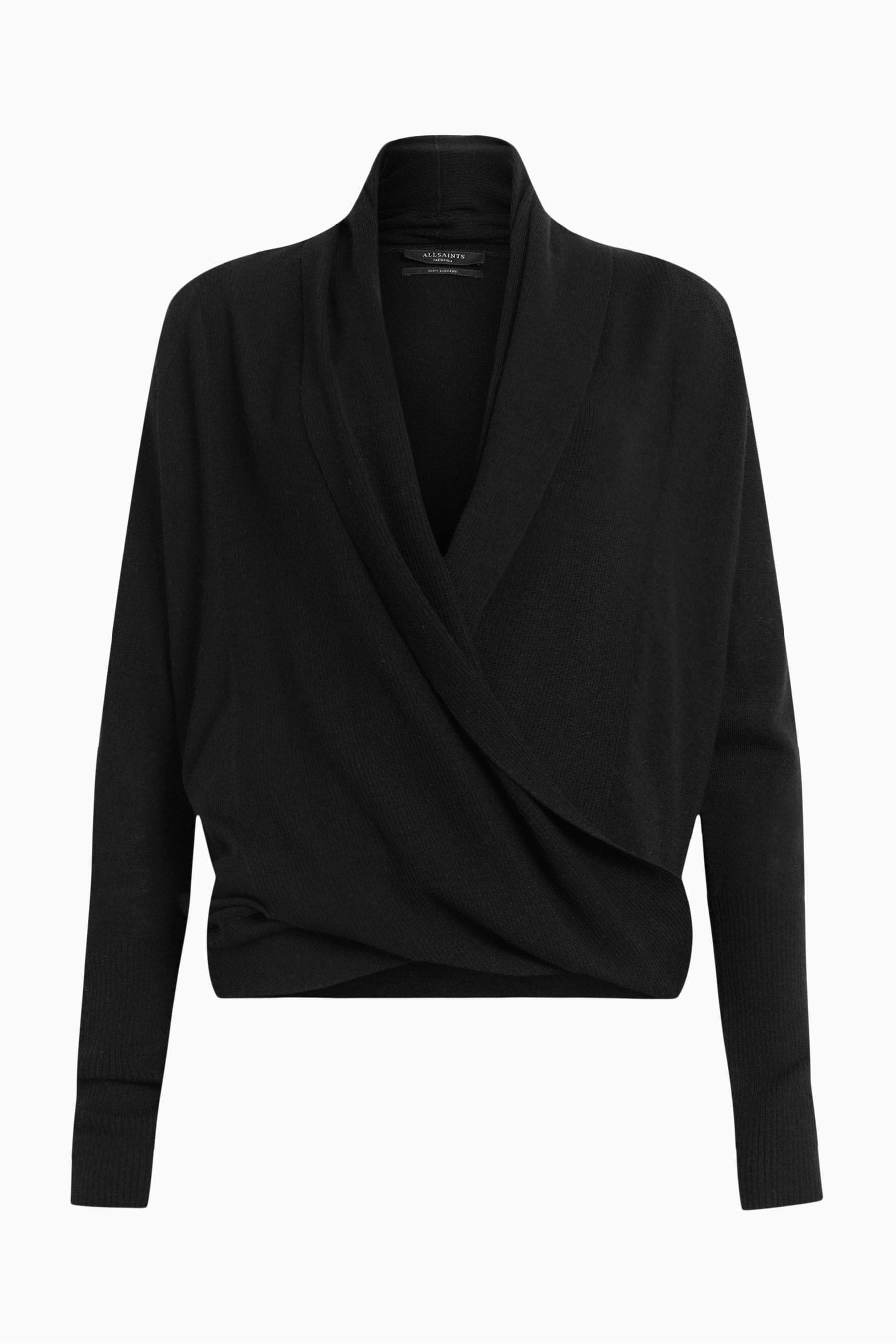 Buy AllSaints Black Pirate Cashmere Blend Cardigan from the Next UK online shop