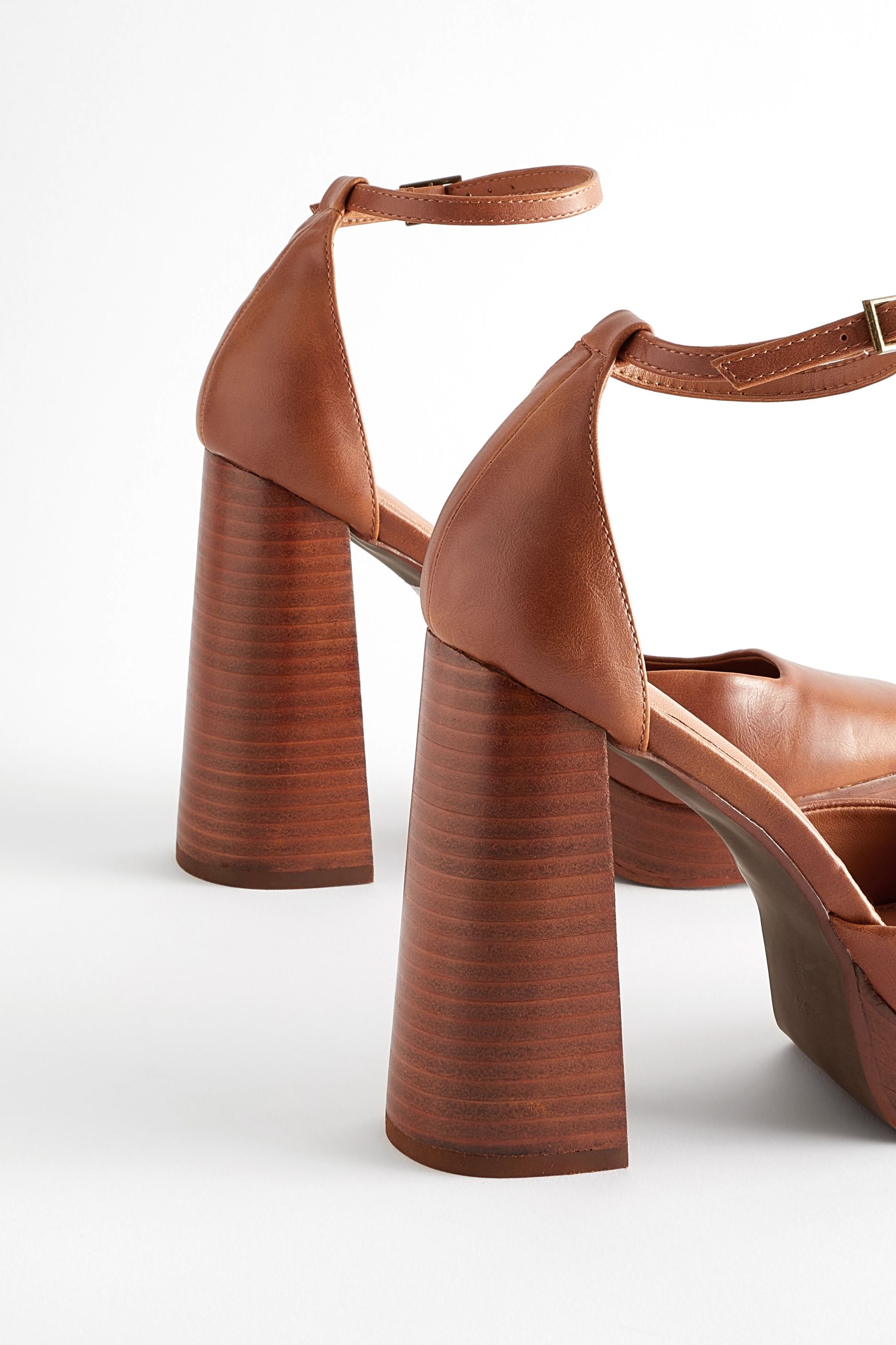 Tan platform heel discount