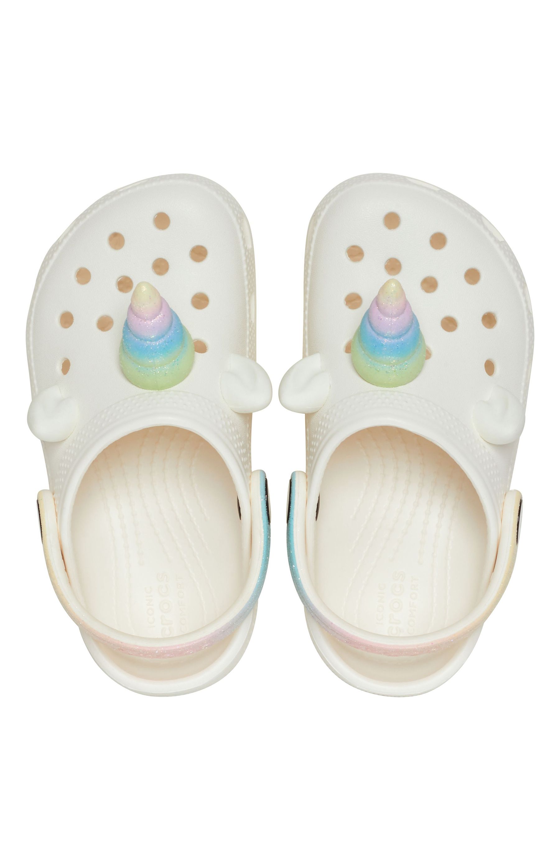 Buy Crocs Natural Toddler I AM Rainbow Unicorn Clogs from Next Singapore