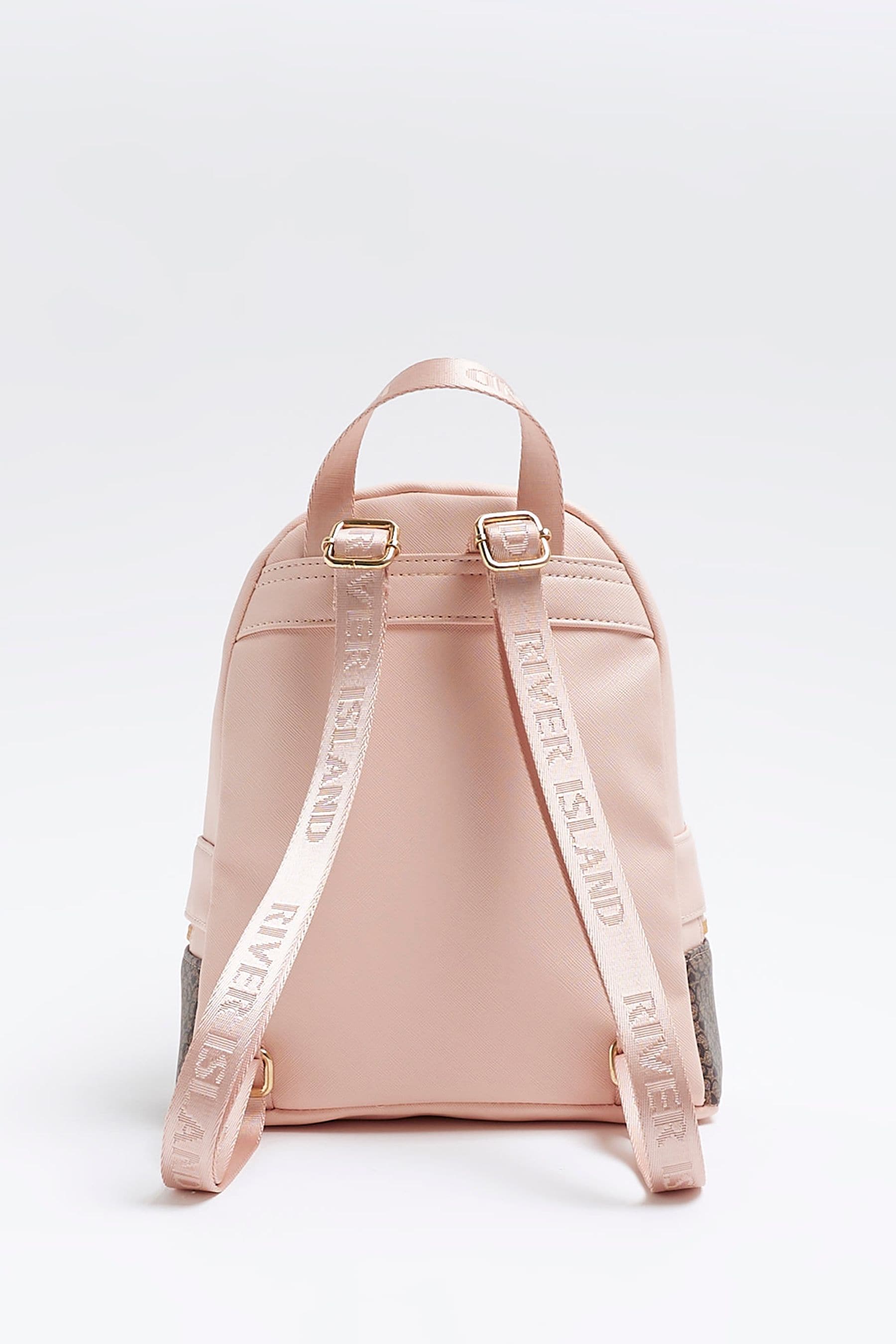 Buy River Island Brown Girls Monogram Backpack from Next Ireland