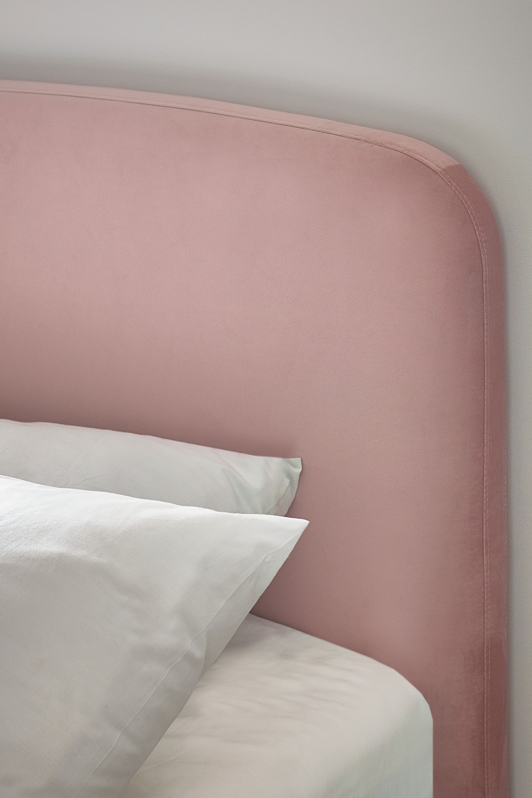 Next pink velvet shop bed