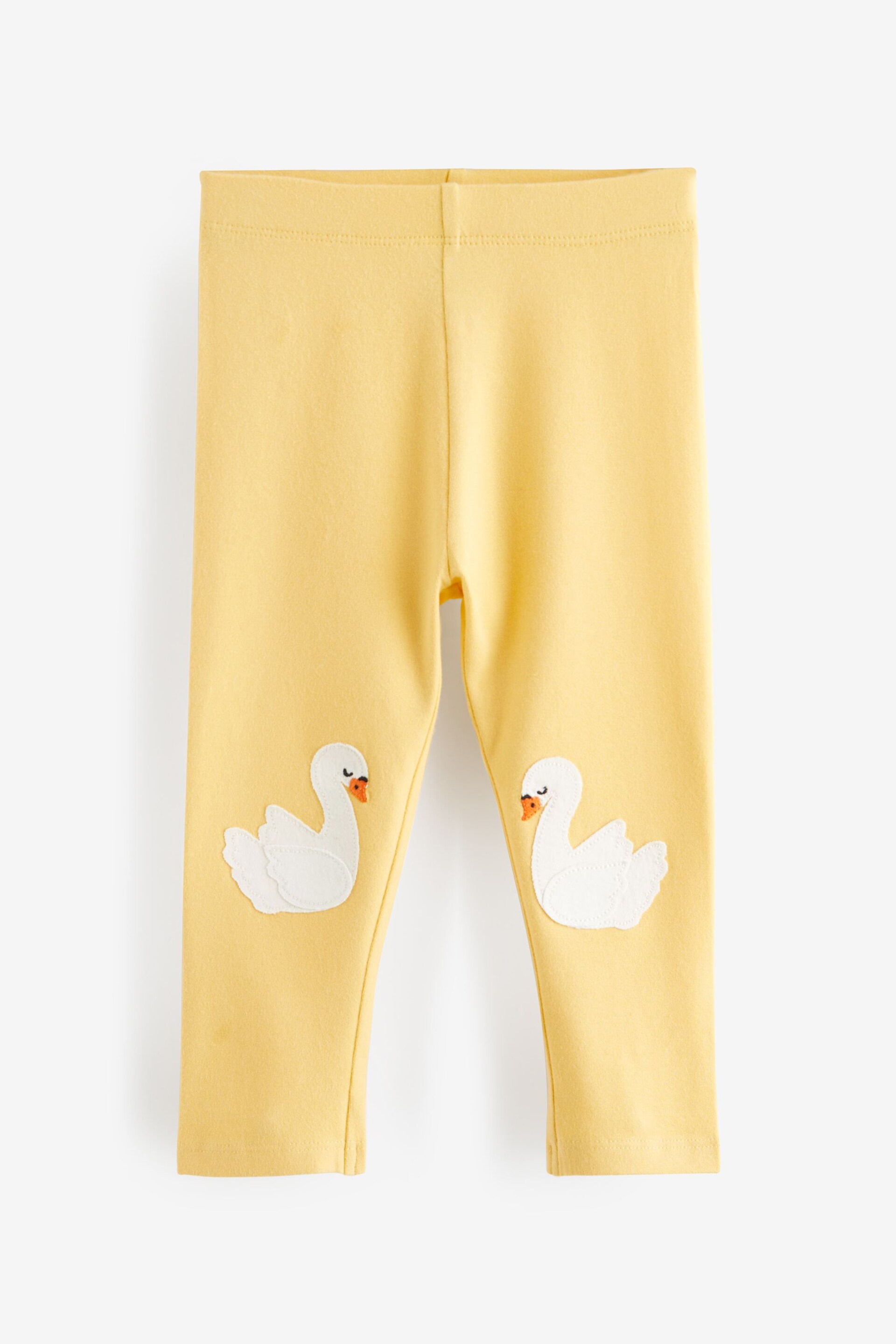 Yellow Embroidered Leggings (3mths-7yrs) - Image 6 of 8