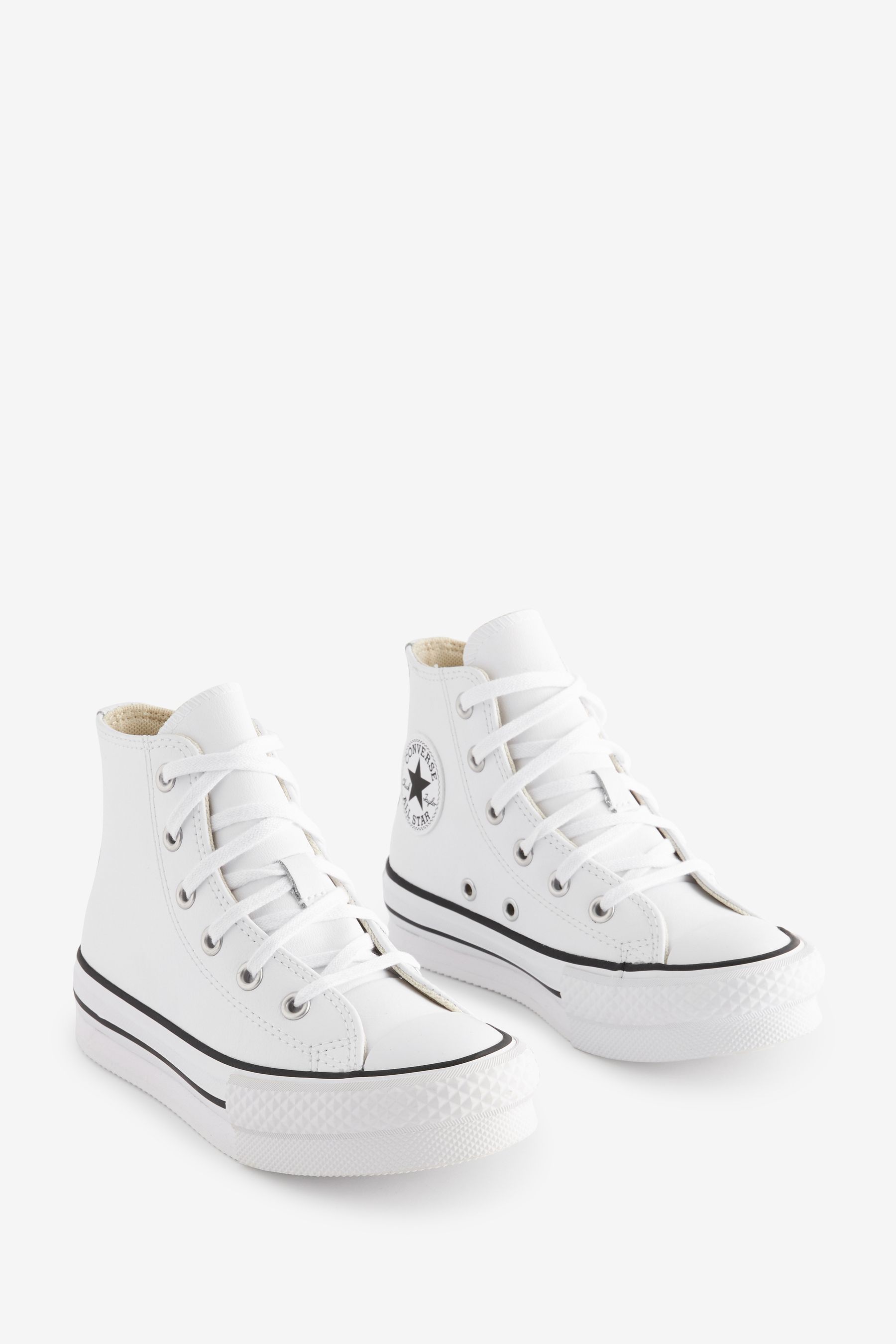 Buy Converse White Junior All Star EVA Lift Leather Trainers from Next France