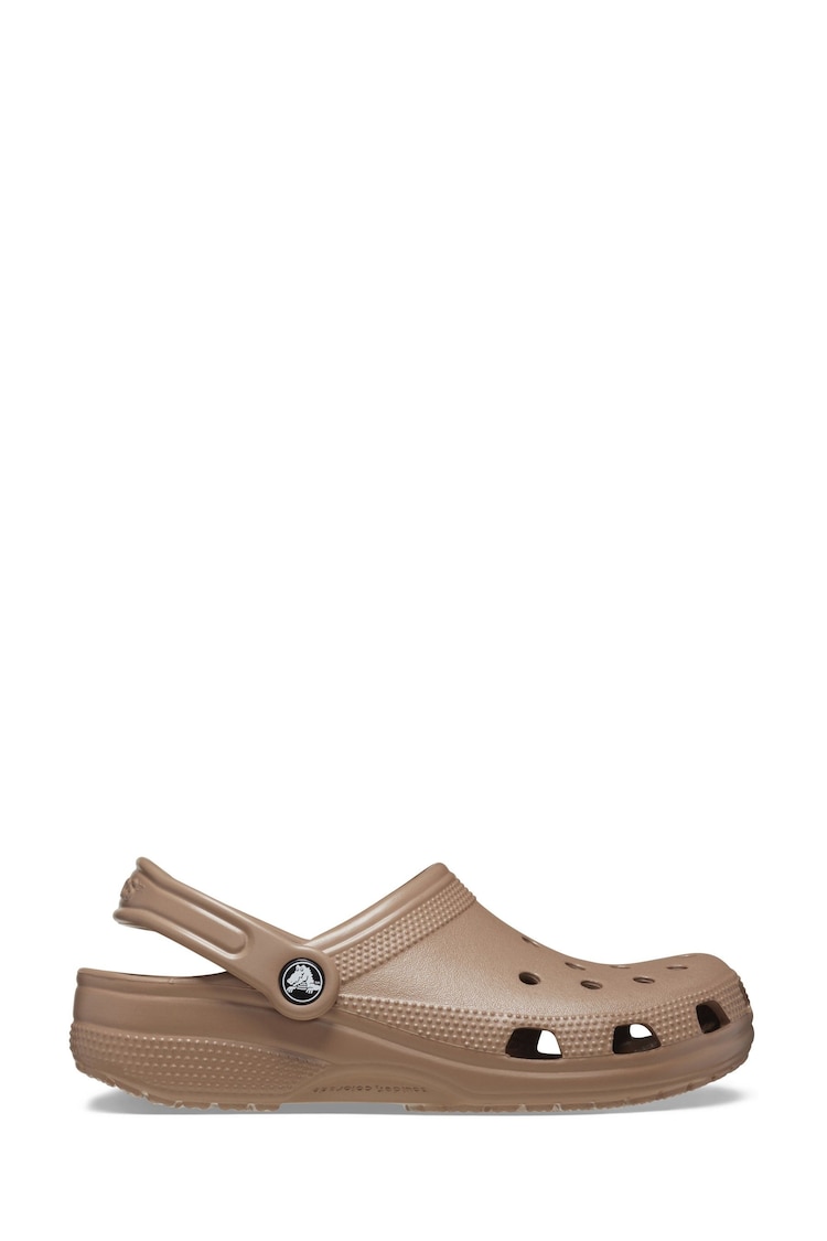 Crocs Latte Brown Adults Classic Clogs - Image 1 of 5