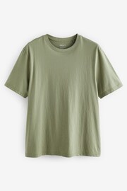 Green Sage Regular Fit Essential Crew Neck T-Shirt - Image 5 of 7