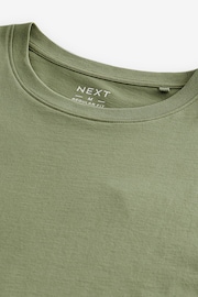 Green Sage Regular Fit Essential Crew Neck T-Shirt - Image 6 of 7