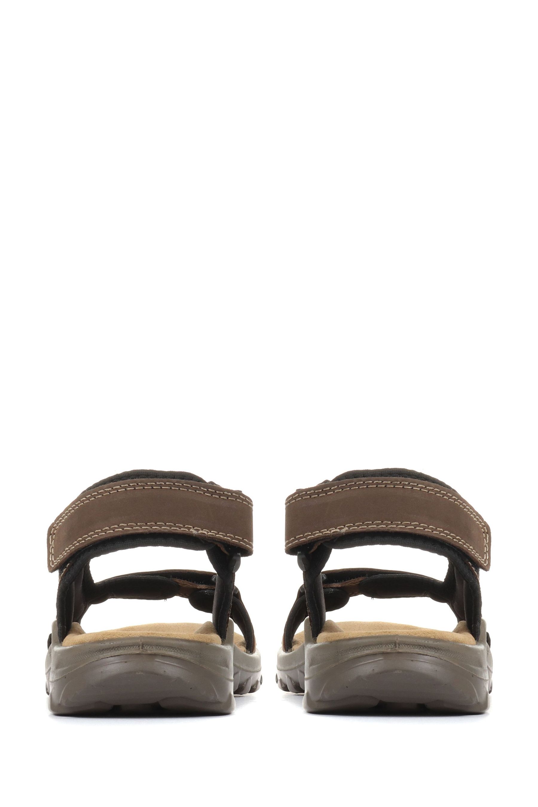 Buy Pavers Brown Light Pavers Adjustable Leather Walking Sandals from Next Luxembourg