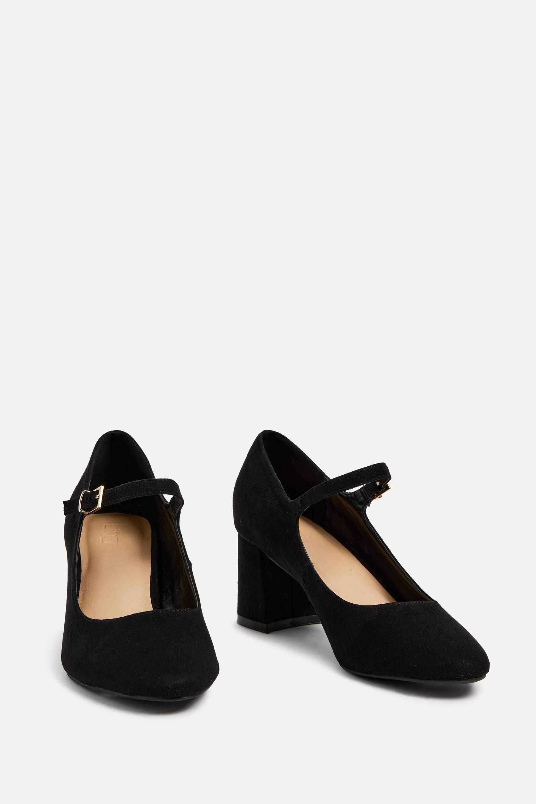 Buy Linzi Black Madeline Court Heel with Block Heels from Next Luxembourg