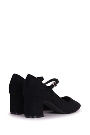 Linzi Black Madeline Court Heel with Block Heels - Image 4 of 4
