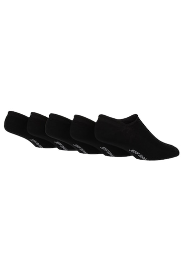 Jeff Banks Black Super Low Cut Shoe Liners Socks