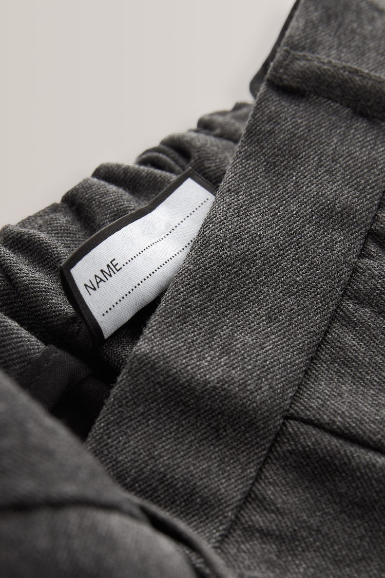 Grey Regular Pull-On Waist School Formal Straight Trousers (3-17yrs) - Image 10 of 12