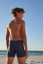 Navy Blue Shorter Length Stretch Swim Shorts (3-16yrs) - Image 3 of 5