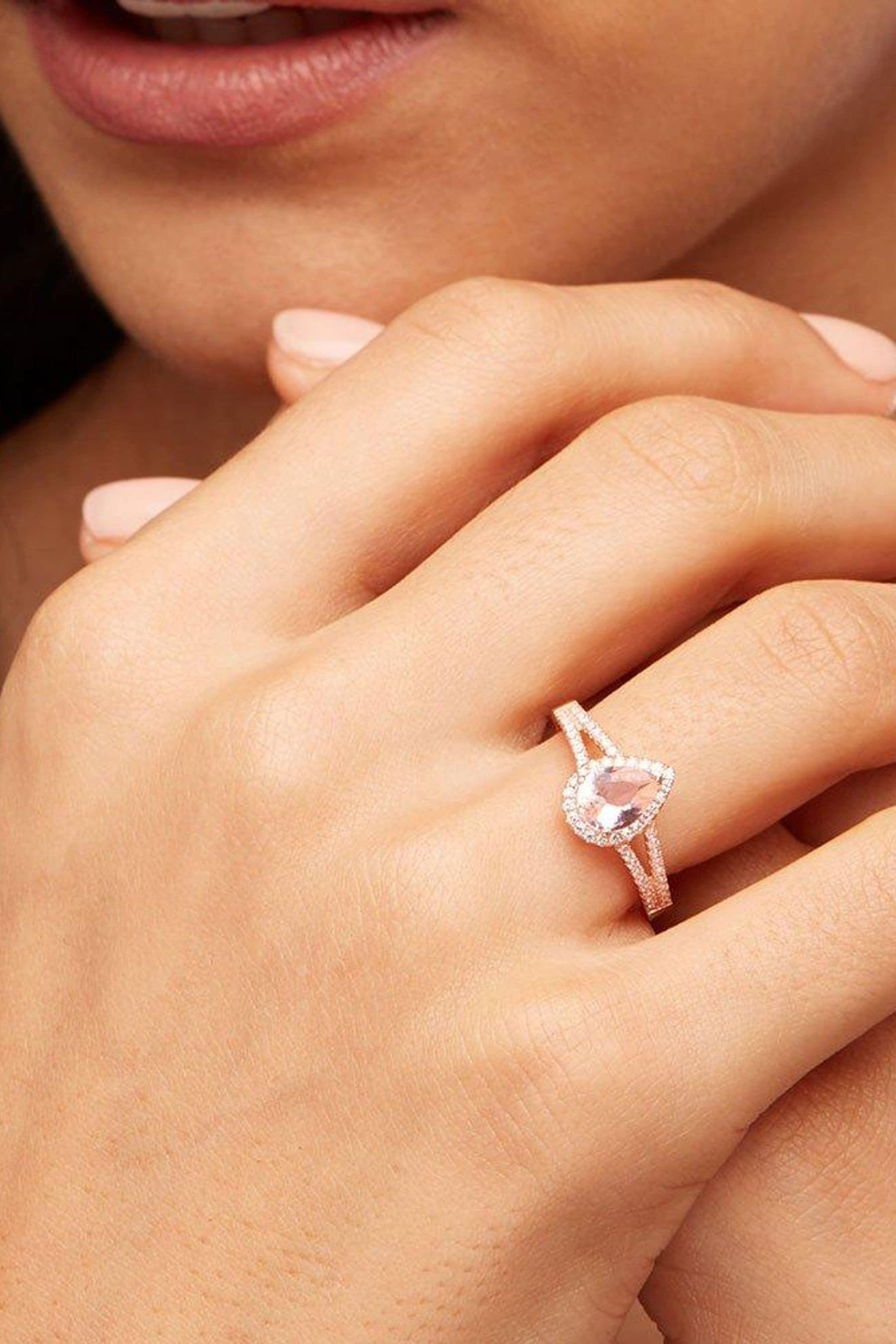 Morganite store ring beaverbrooks