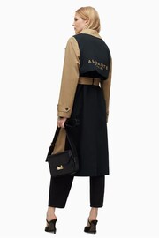 AllSaints Black Mixie Trench Coat - Image 2 of 8