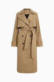 AllSaints Black Mixie Trench Coat - Image 8 of 8