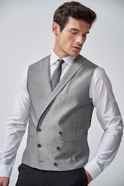 Light Grey Morning Suit Waistcoat - Image 1 of 6