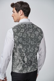 Light Grey Morning Suit Waistcoat - Image 2 of 6