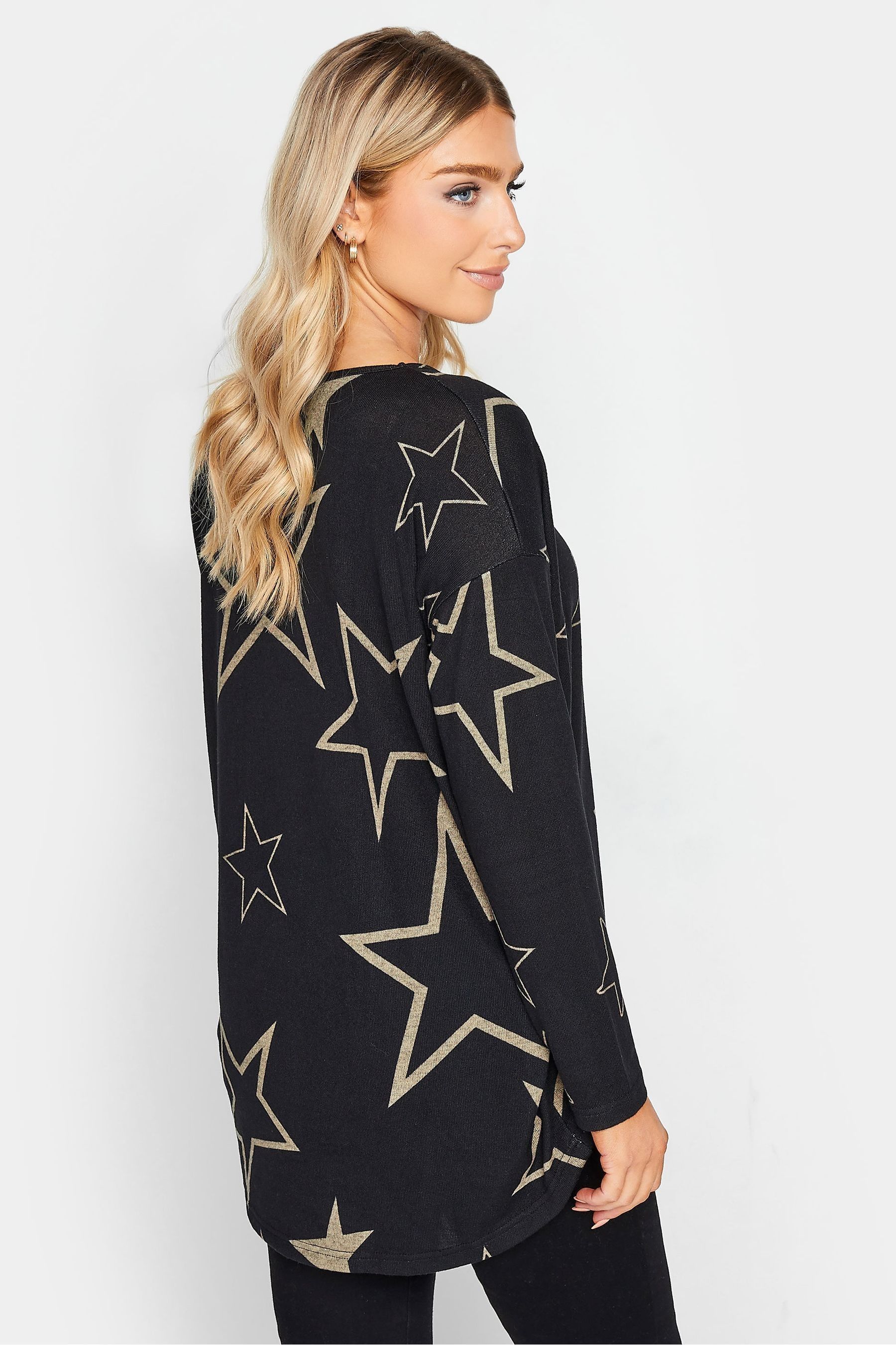 M Co Black Star Jumper
