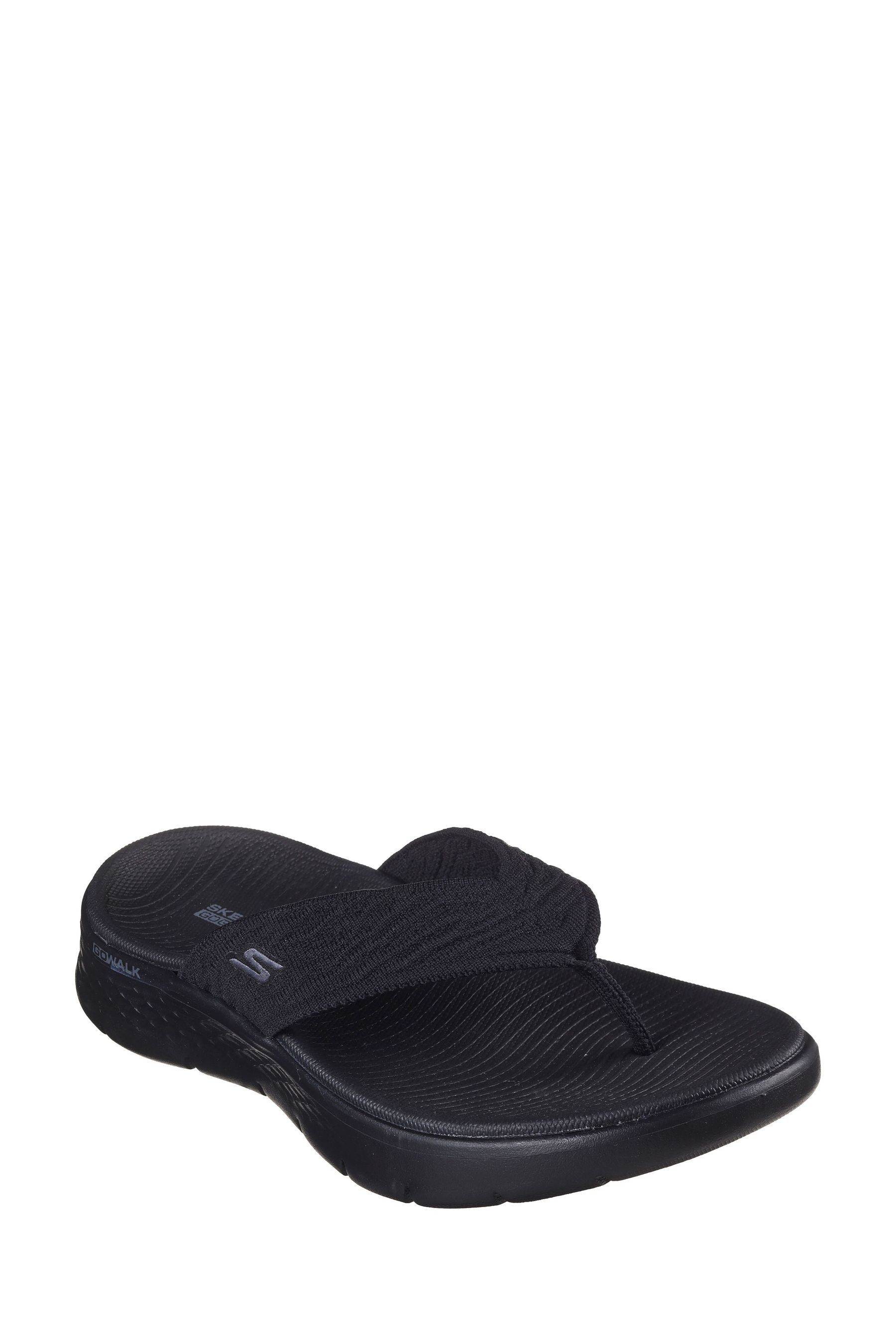 Buy Skechers Black Go Walk Flex Splendor X Sandals from Next Hungary