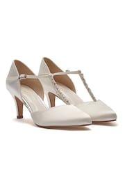 Rainbow Club White Regular Fit Wedding Cordelia Ladies Satin Bridal Shoes - Image 2 of 4
