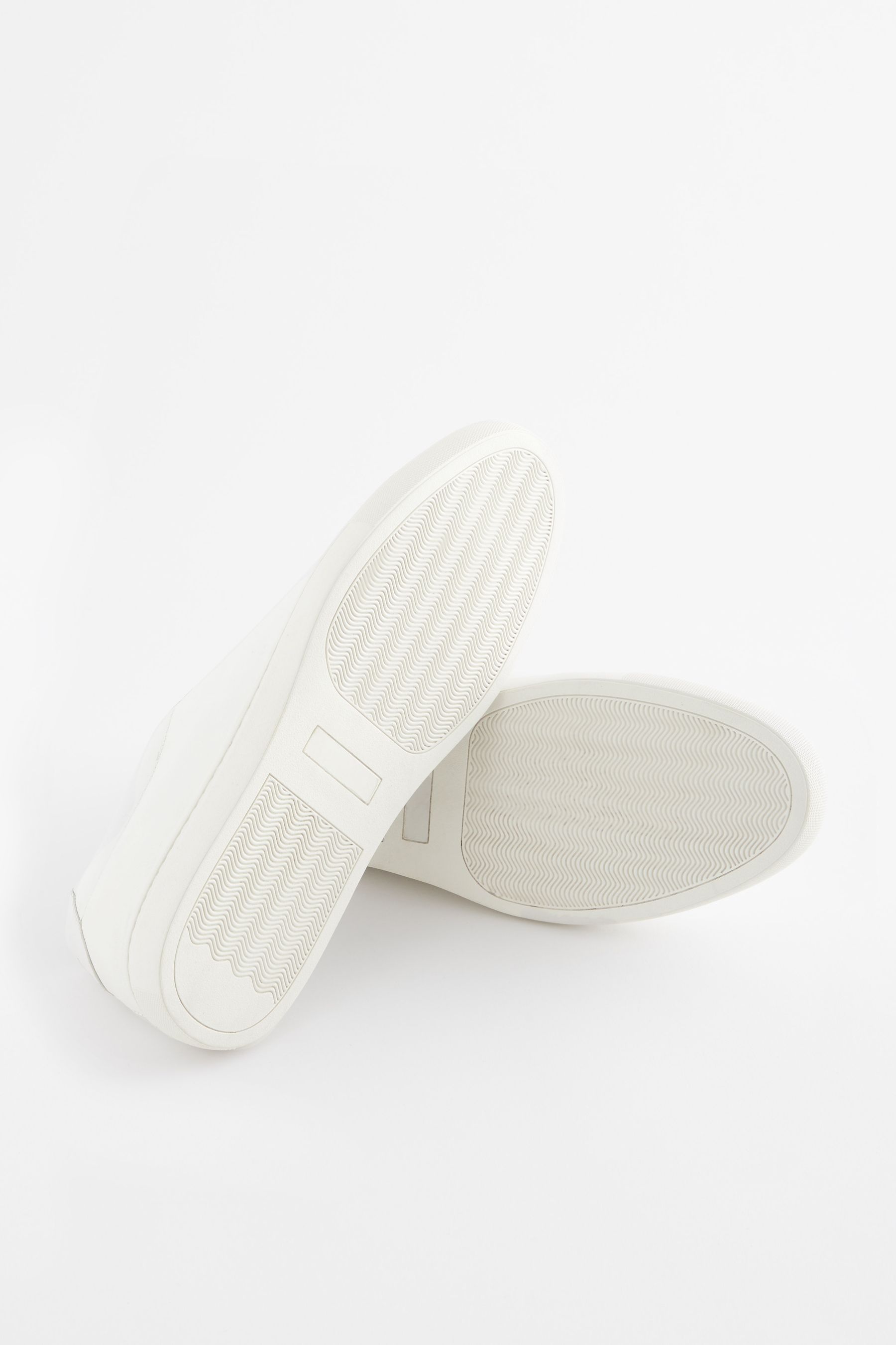 Next white leather trainers sales
