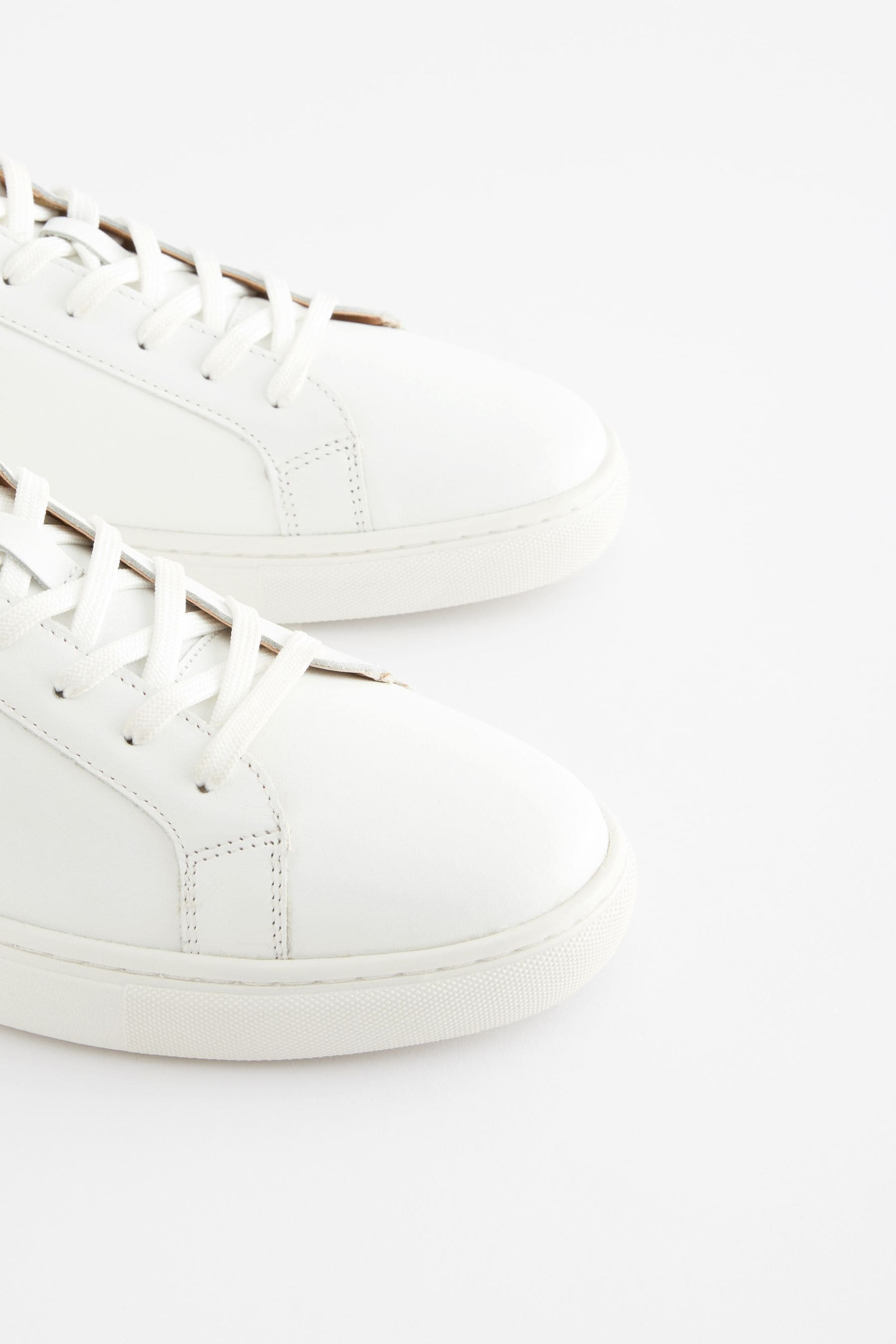 Buy White Leather Trainers from the Next UK online shop